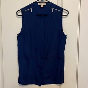 Michael Kors Women’s Cobalt Blue Sleeveless Blouse size Small
